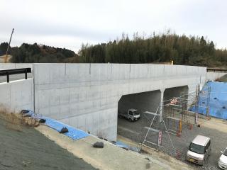 三行南地区道路建設工事.