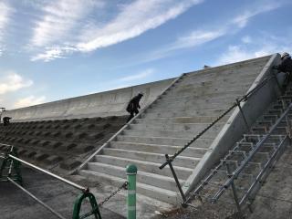 城南地区堤防工事